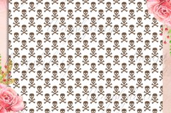 100 Seamless Color Crosses Bones with Skull Digital Papers Product Image 5