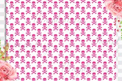 100 Seamless Color Crosses Bones with Skull Digital Papers Product Image 8