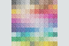 100 Seamless Oil Painting Flowers Digital Papers