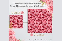 100 Seamless Oil Painting Flowers Digital Papers