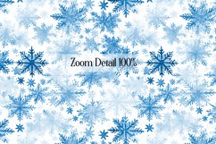 100 Seamless Watercolor Falling Snowflakes Digital Papers Product Image 8