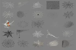 100 SPIDERS & COBWEBS TRANSPARENT PNG PHOTOSHOP OVERLAYS Product Image 6