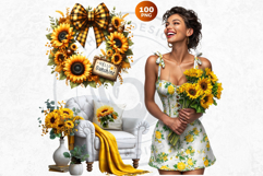 Ultimate Sunflower Clipart and Rustic Autumn Illustrations Product Image 11