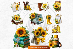 Ultimate Sunflower Clipart and Rustic Autumn Illustrations Product Image 12
