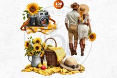 Ultimate Sunflower Clipart and Rustic Autumn Illustrations Product Image 14