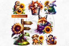 Ultimate Sunflower Clipart and Rustic Autumn Illustrations Product Image 16