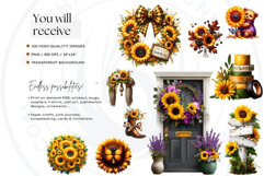 Ultimate Sunflower Clipart and Rustic Autumn Illustrations Product Image 2