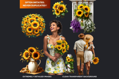 Ultimate Sunflower Clipart and Rustic Autumn Illustrations Product Image 3