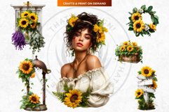 Ultimate Sunflower Clipart and Rustic Autumn Illustrations Product Image 4