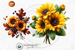 Ultimate Sunflower Clipart and Rustic Autumn Illustrations Product Image 5