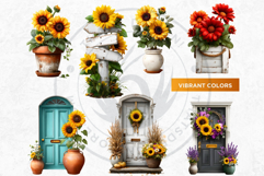 Ultimate Sunflower Clipart and Rustic Autumn Illustrations Product Image 8
