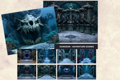 Sunken Kingdom Underwater Dark Fantasy RPG Backdrops JPEG Product Image 10