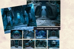 Sunken Kingdom Underwater Dark Fantasy RPG Backdrops JPEG Product Image 11