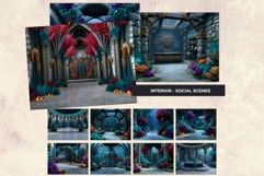 Sunken Kingdom Underwater Dark Fantasy RPG Backdrops JPEG Product Image 12