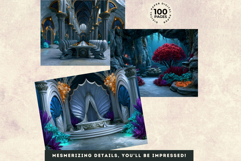Sunken Kingdom Underwater Dark Fantasy RPG Backdrops JPEG Product Image 13