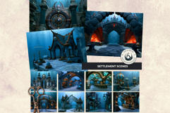 Sunken Kingdom Underwater Dark Fantasy RPG Backdrops JPEG Product Image 4