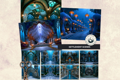 Sunken Kingdom Underwater Dark Fantasy RPG Backdrops JPEG Product Image 6
