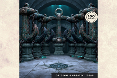 Sunken Kingdom Underwater Dark Fantasy RPG Backdrops JPEG Product Image 7