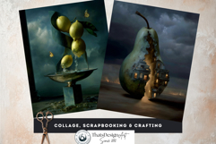 Surreal Dreamscale Objects Moody Digital Paper for Journals Product Image 3