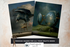 Surreal Dreamscale Objects Moody Digital Paper for Journals Product Image 5