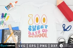 100 Sweet Days Of School SVG, School SVG Design Product Image 1
