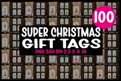 100 Christmas Gift Tags Bundle | Gift Tags PNG Product Image 1