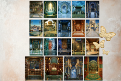 Taoist Mythology Backdrops for Junk Journal and Scrapbooking Product Image 13