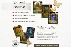 Taoist Mythology Backdrops for Junk Journal and Scrapbooking Product Image 2