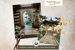 Taoist Mythology Backdrops for Junk Journal and Scrapbooking Product Image 3
