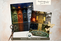 Taoist Mythology Backdrops for Junk Journal and Scrapbooking Product Image 6