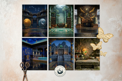 Taoist Mythology Backdrops for Junk Journal and Scrapbooking Product Image 9