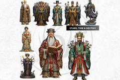 Taoist Mythological Figures Fantasy Clipart and Junk Journal Product Image 11