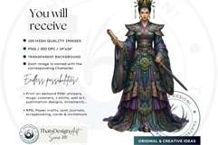 Taoist Mythological Figures Fantasy Clipart and Junk Journal Product Image 2