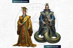 Taoist Mythological Figures Fantasy Clipart and Junk Journal Product Image 5