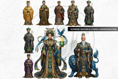 Taoist Mythological Figures Fantasy Clipart and Junk Journal Product Image 8