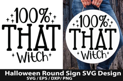 Halloween Round Sign SVG Bundle - Halloween Door Sign Product Image 2