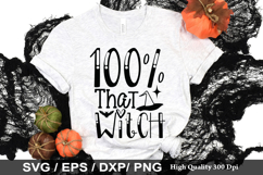 100 that witch SVG - Halloween Design Product Image 1