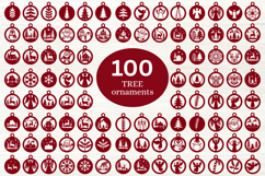 Christmas Ornaments SVG Bundle 100 items Product Image 1