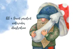Autumn Gnomes Watercolor Clipart PNG Product Image 4