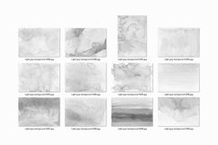 100 Watercolor Light Gray Backgrounds, Hand Painted Textures Product Image 6