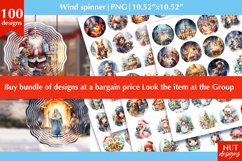 Witch, Halloween wind spinner designs, witch sublimation PNG Product Image 2