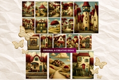 Whimsy Orchard Village Cozy Storybook Clipart PNG character Product Image 4