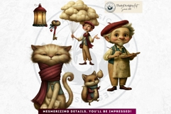 Whimsy Orchard Village Cozy Storybook Clipart PNG character Product Image 6