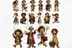 Whimsy Orchard Village Cozy Storybook Clipart PNG character Product Image 7