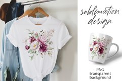 Sublimation design, peonies, PNG file. Product Image 1