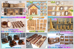 1000 Best Seller Laser Cut. Wood Working. Laser Decor. Craft Product Image 2