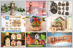 1000 Best Seller Laser Cut. Wood Working. Laser Decor. Craft Product Image 4