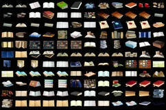 1000 BOOKS TRANSPARENT PNG FILES PHOTOSHOP OVERLAYS ISOLATED Product Image 9