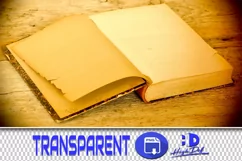 1000 BOOKS TRANSPARENT PNG FILES PHOTOSHOP OVERLAYS ISOLATED Product Image 1