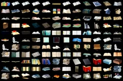 1000 BOOKS TRANSPARENT PNG FILES PHOTOSHOP OVERLAYS ISOLATED Product Image 7